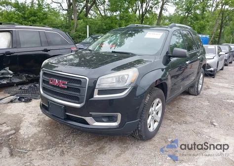 2014 GMC Acadia Sle-2 z USA, uszkodzony, nr VIN 1GKKVPKD3EJ342258